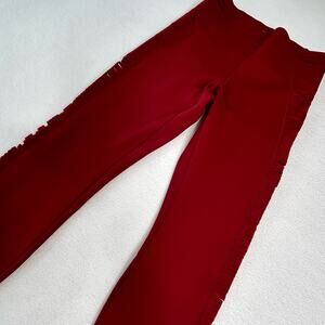 Nike Women's Size M NWT Fringe Training Boutique Leggings Red BV4670